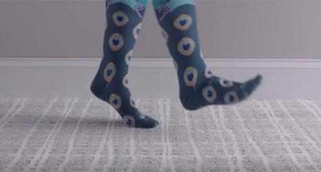Shaw - child socks on carpet