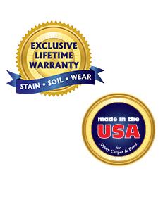 Lifetime Warranty and Made in the USA logos