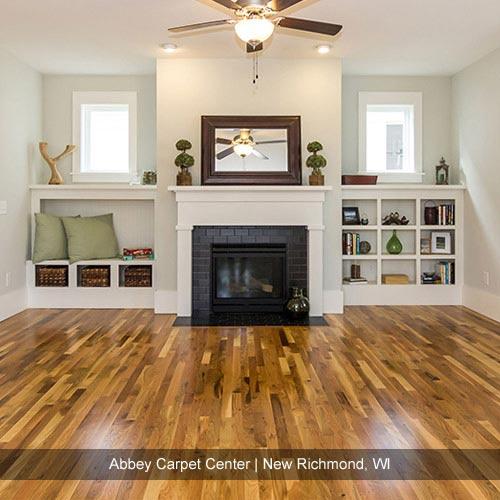 Living room hardwood project from Abbey Carpet Center, New Richmond, WI