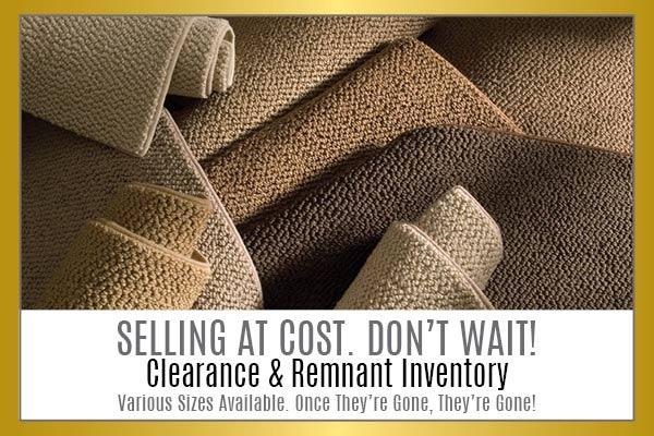 Selling at cost. Don't wait! Clearance & remnant inventory. Various sizes available. Once they're gone, they're gone!