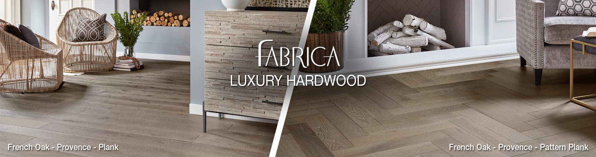 Stop by our showroom today and check out some of our beautiful Fabrica French Oak Provence plank and pattern plank hardwood flooring!