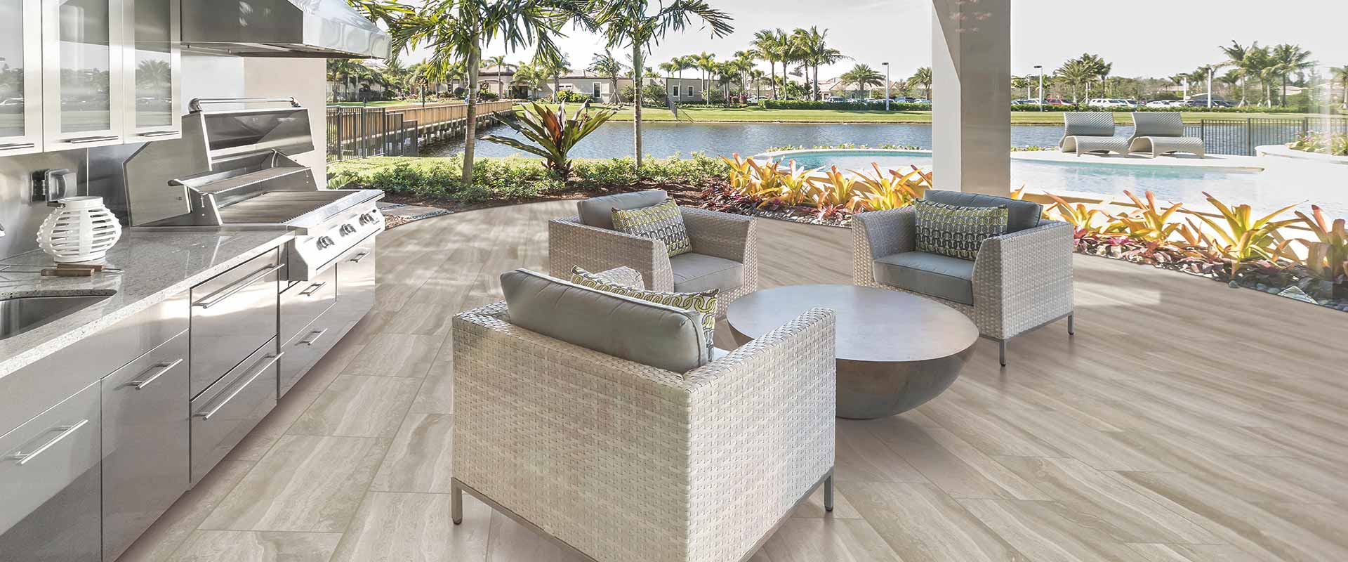 Tile for outdoor living
